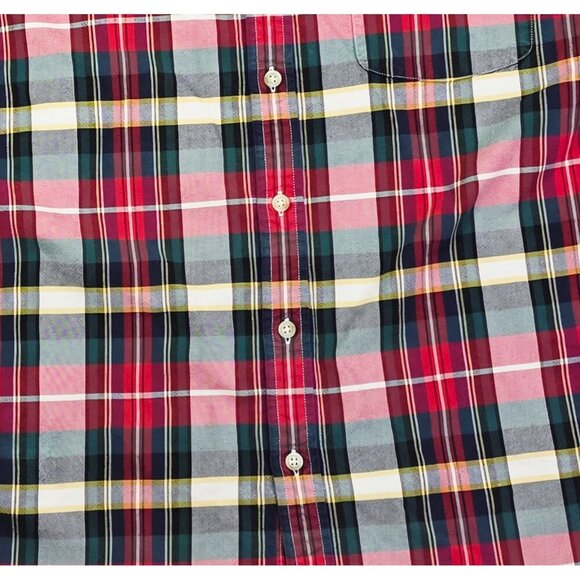 J. Crew Slim Oxford Size Large Mens Multi Check Button Down Long Sleeve Shirt - Picture 7 of 10